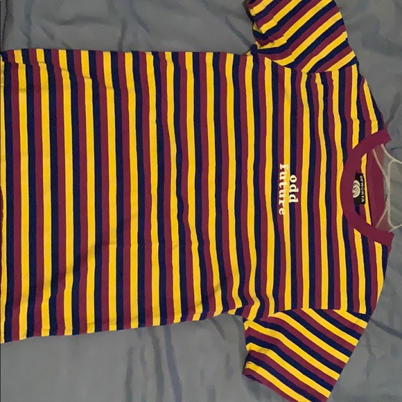 Odd Future Purple Blue Yellow Striped 
